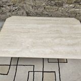 1980's travertine coffee table