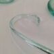Service en verre soufflé bullé vert d'eau – Coupe sur pied, 5 tasses et louche