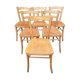 Six Luterma chairs, stylized seat, vintage, 50s-60s