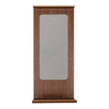 VINTAGE 1960S WALL MIRROR IN TEAK WITH DESIGN BY CAMPO E GRAFFI