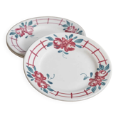 Set of 3 Sarreguemines "Camille" plates