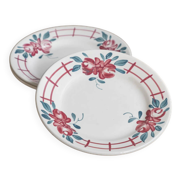 Lot de 3 assiettes Sarreguemines « Camille »