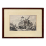 Antique Belgian Engraving of Napoleon I, After Hendrik Schaefels, 1804