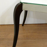 Mirror Art Deco coffee table - curved feet