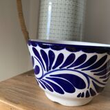 Vintage hard blue & white ceramic bowl - Anfora: art from Madagascar - TBEG!