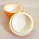 Orange ice bucket 1970s Height 17 cm