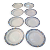 8 deep plates Terre de Fer Berthe / Longchamp