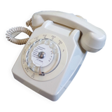 Socotel S63 dial phone Cream white