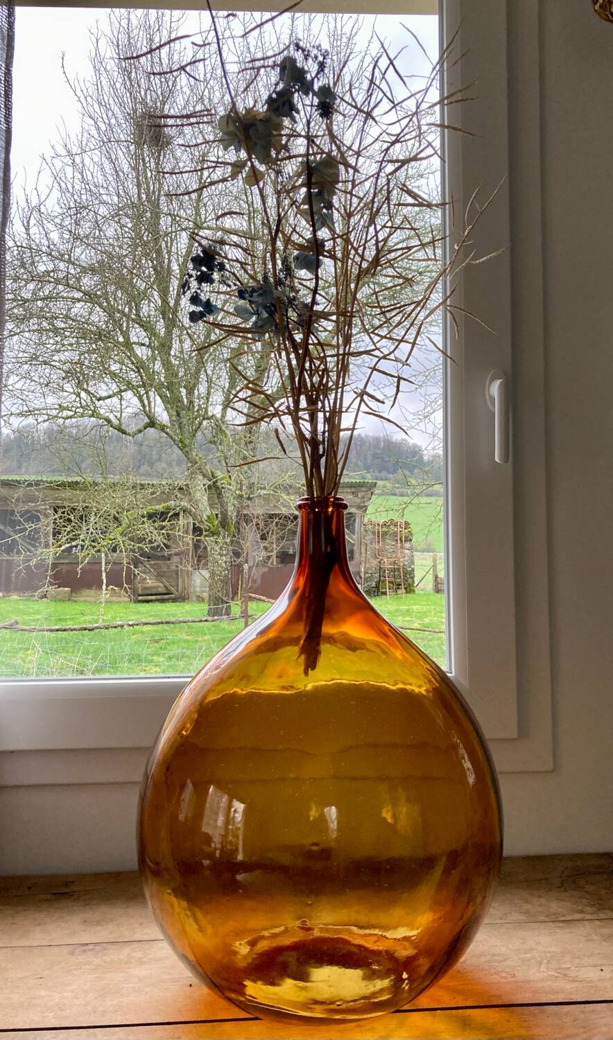 Amber demijohn 30L