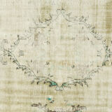 Anatolian handmade vintage rug 231 cm x 144 cm