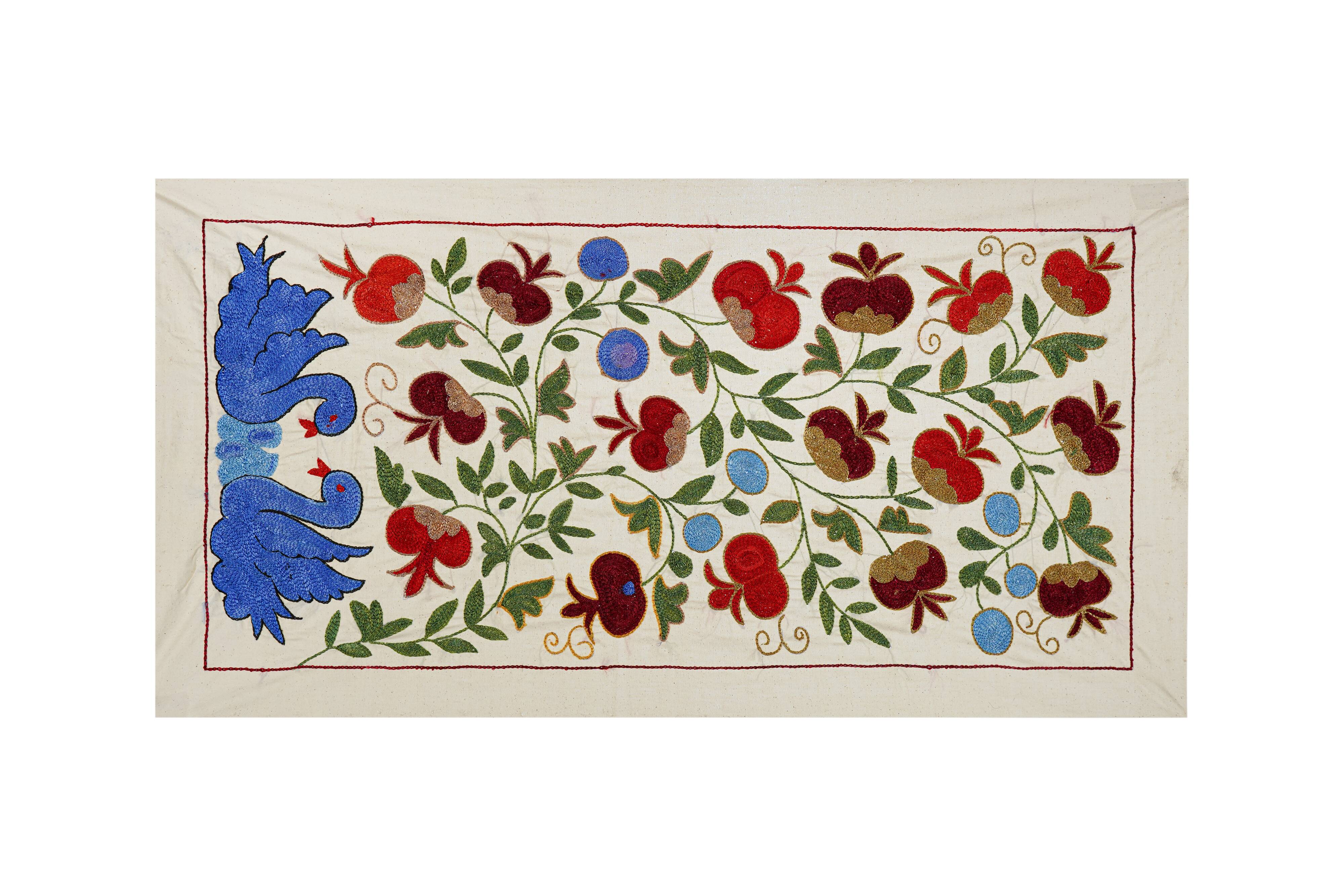 Vintage Turkish rug hand-knotted 50x95cm