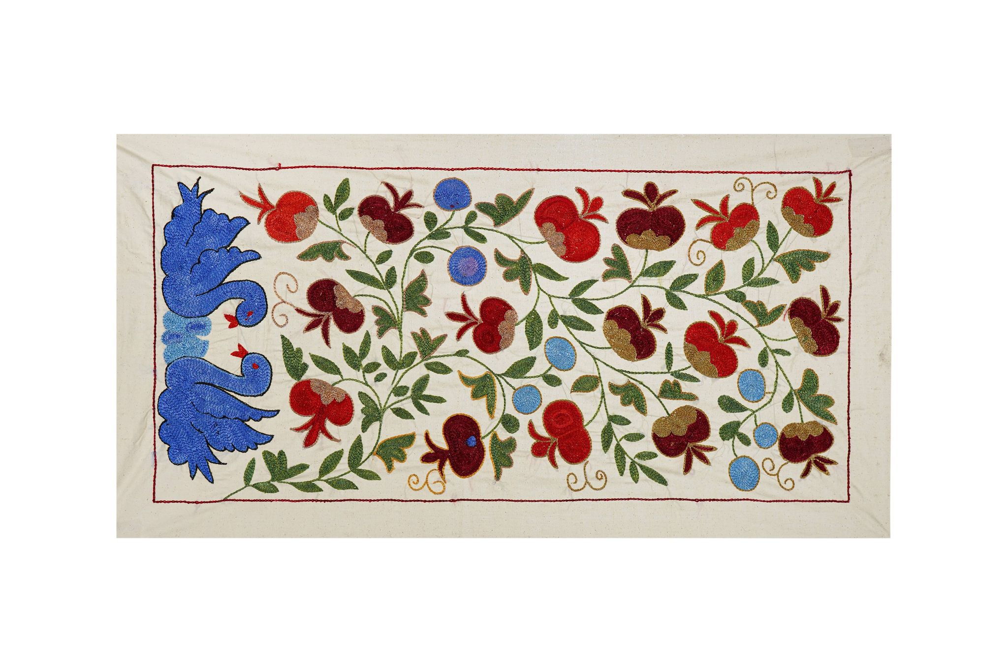 Tapis turc vintage noué à la main 50x95cm