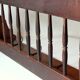 Wall mounted wooden coat rack with shelf wear hats and 4 brass hooks