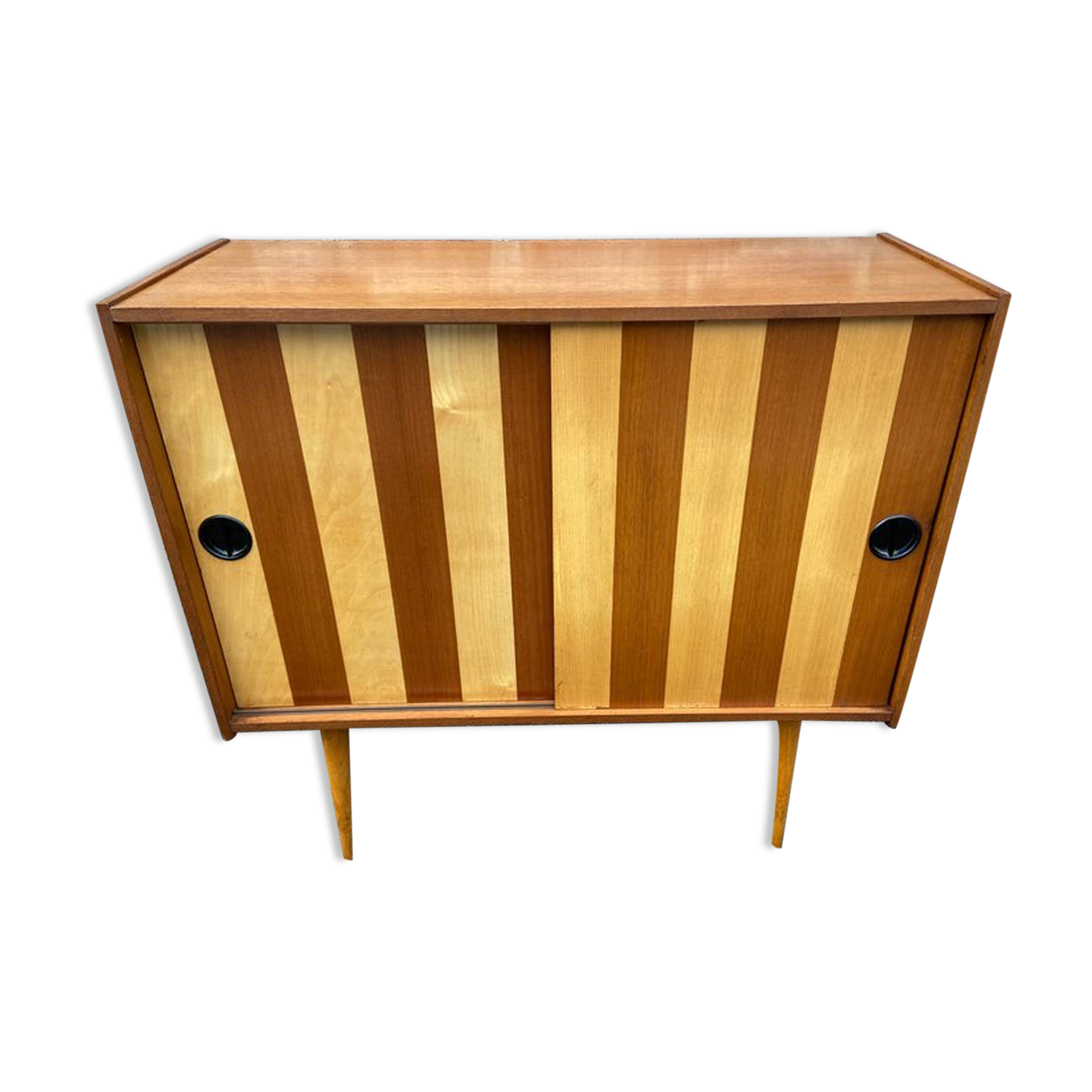 Small piece of furniture extra feet compass vintage design 1960