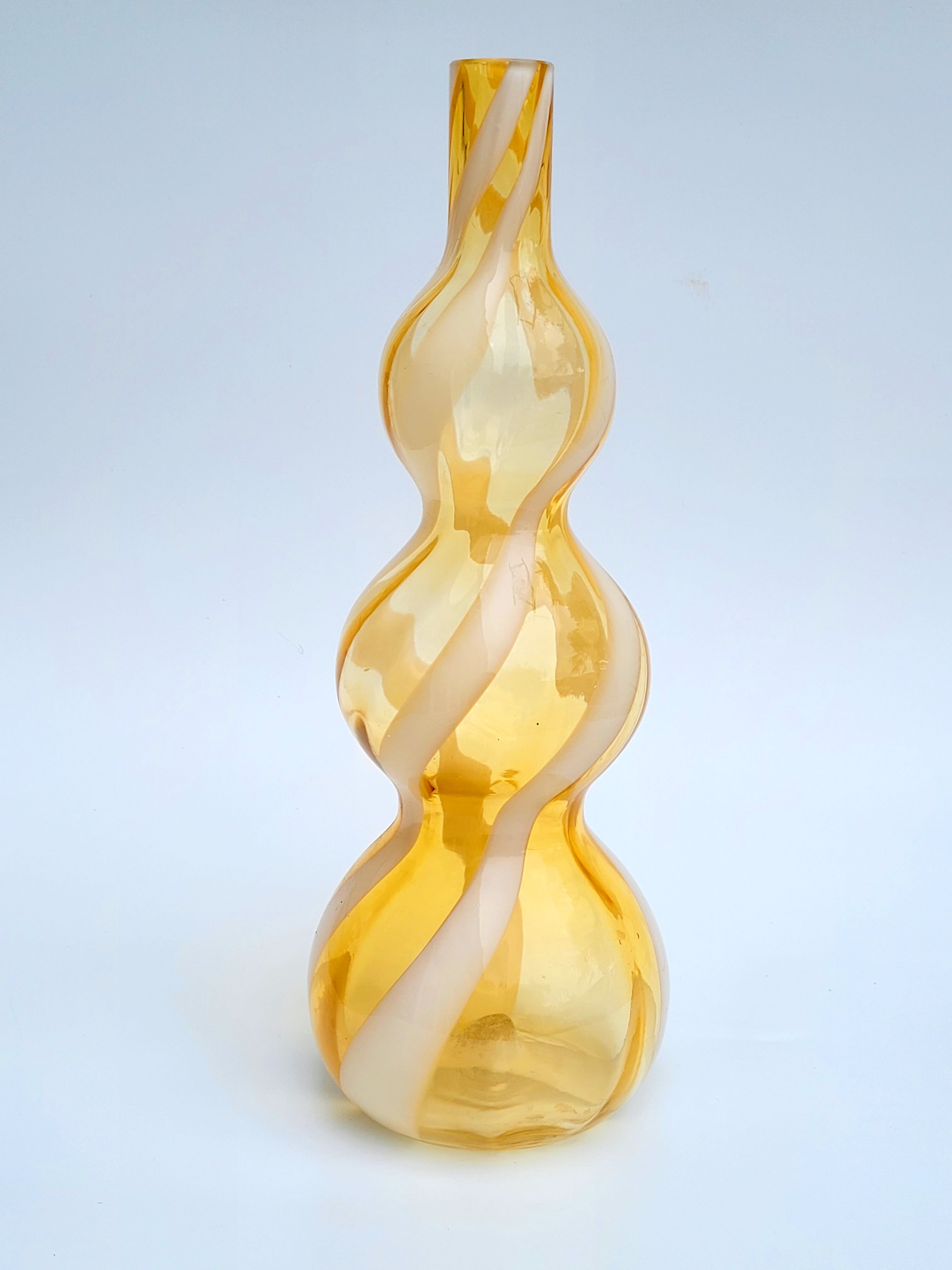 Vintage glass vase by Carlo Moretti, Florence, Italy 1970