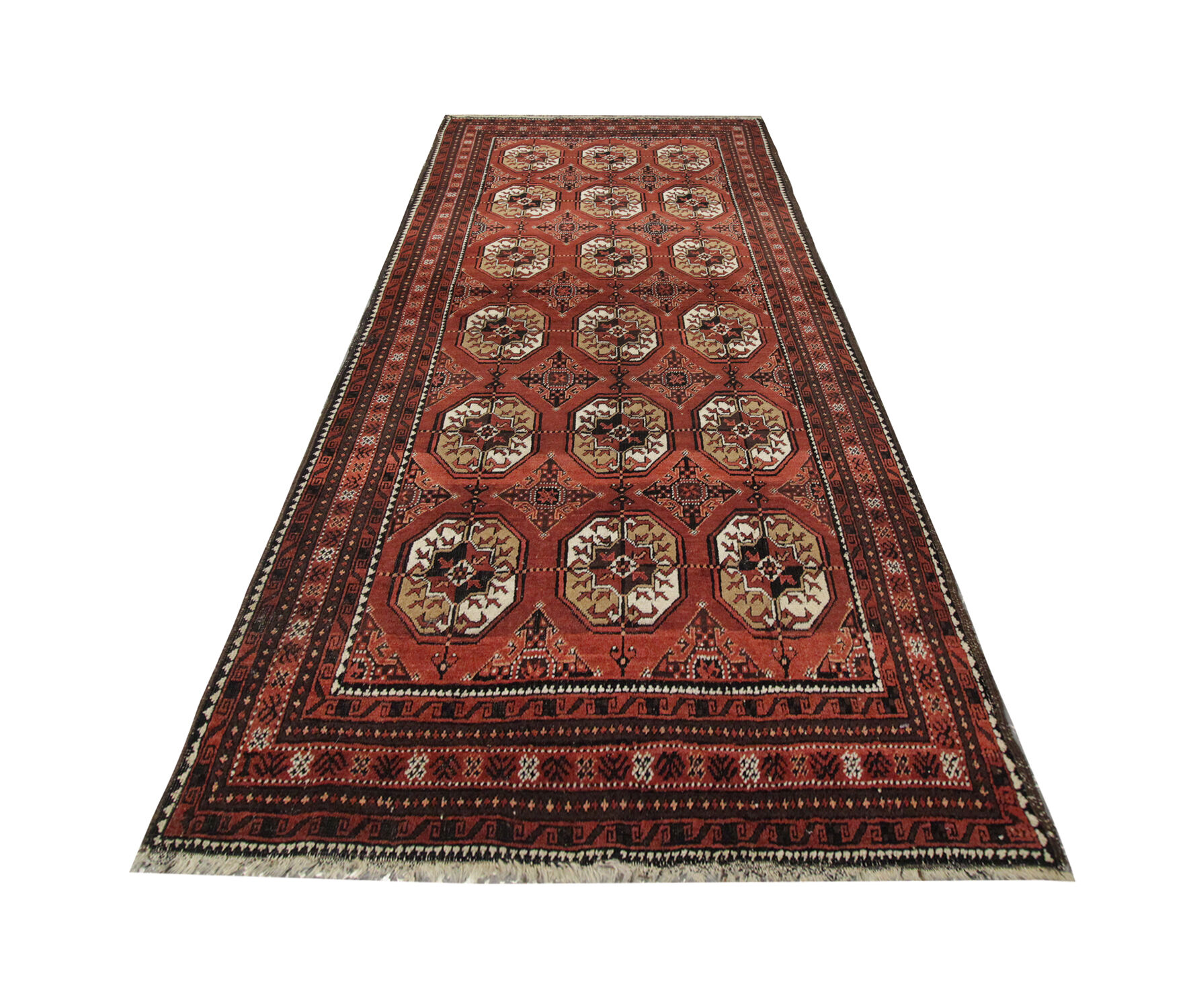 Turkmen handmade wool persian rug- 97x175cm