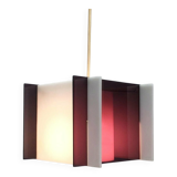 Mid-century space style acrylic cube pendant lamp, 1960s