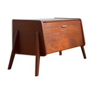 Night table side cabinet teak louis van teeffelen 1960s