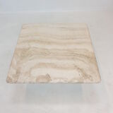 Italian travertine coffee table, 1980's