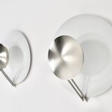 "Vega" wall lights by L. Cesaro for Tre Ci Luce, 1980s, set of 2