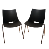 Pair of Shell chairs, designed by Angelo Pinaffo
