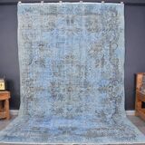 Blue Vintage Oushak Carpet sku 1922