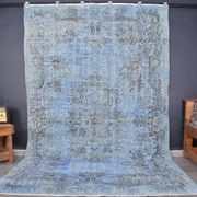 Blue Vintage Oushak Carpet sku 1922