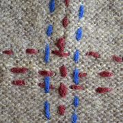 Vintage handmade pure wool blanket blanket