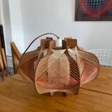 Wooden suspension and vintage wire