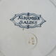 Lot of 4 flat plates Iron Earth, Alhambra model of Salins