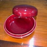 Pair of Sarreguemines candy box