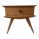 Scandinavian style bedside table with tapered legs from the 1960s.
