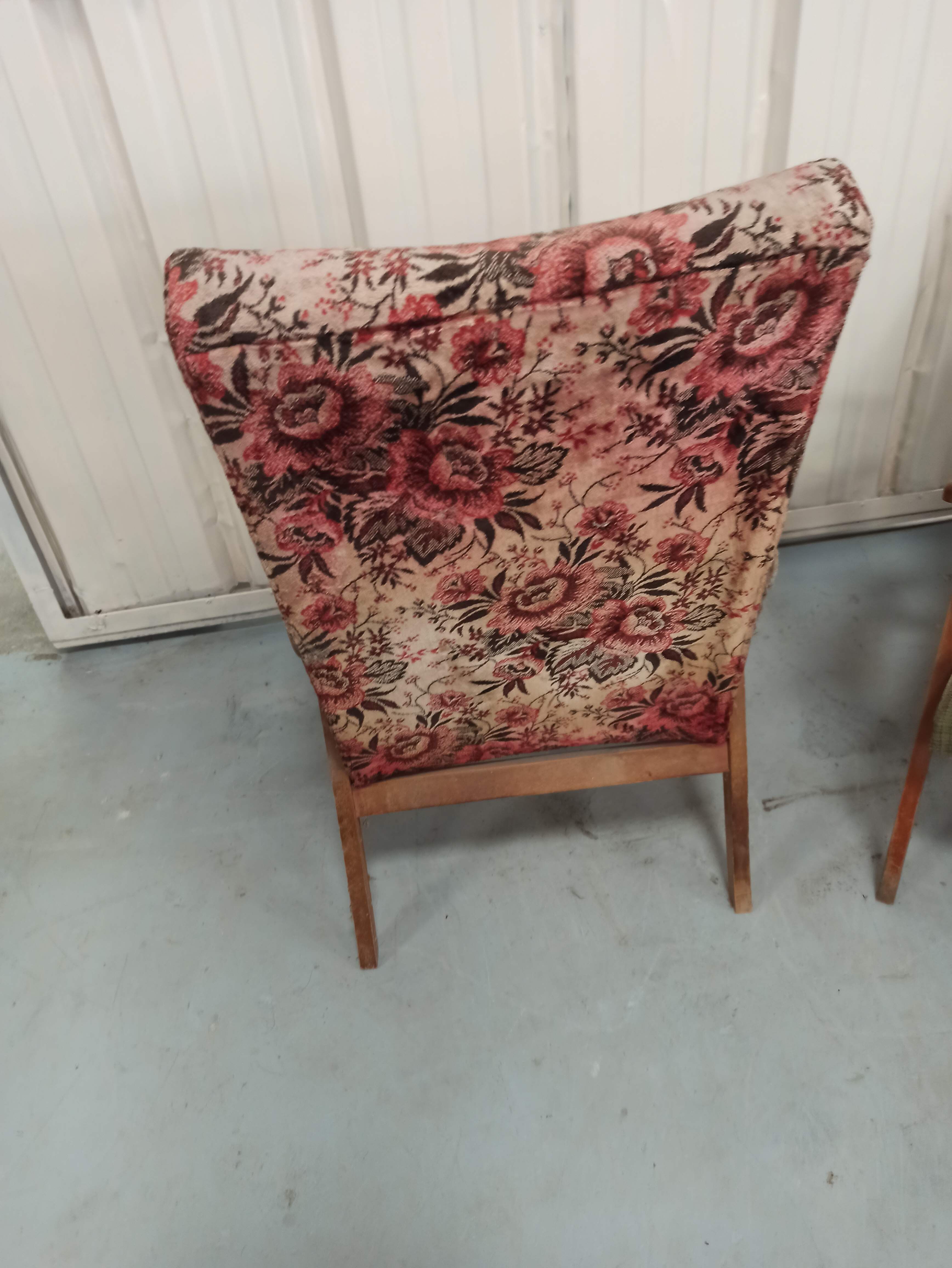 Set 3 armchairs compass feet