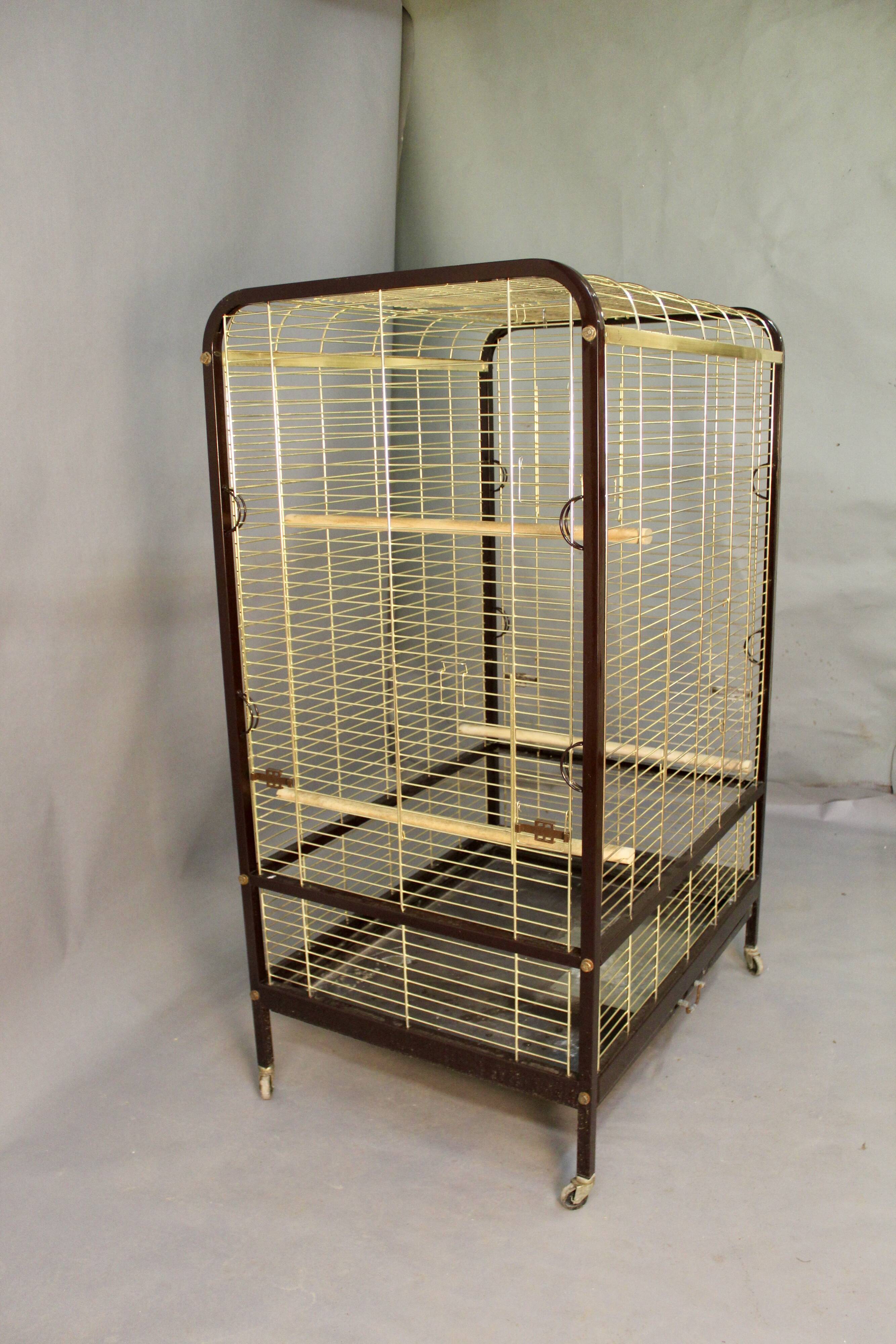 Large vintage parrot cage