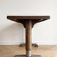 Antique bistro table L. Buchon in wood and metal