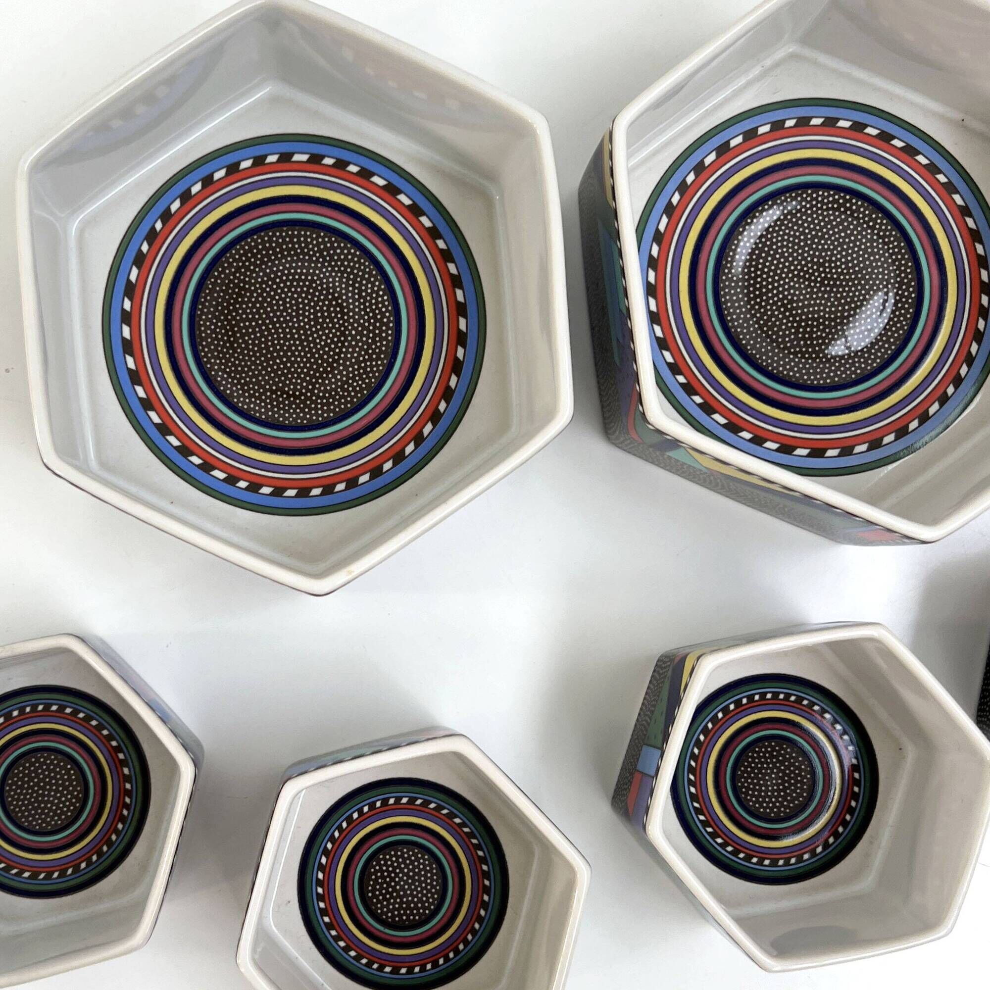 Set of 6 Apéro Bowls Metropol by Barbara Brenner for Rosenthal, 1990
