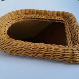 Rattan wicker mirror 22x29cm