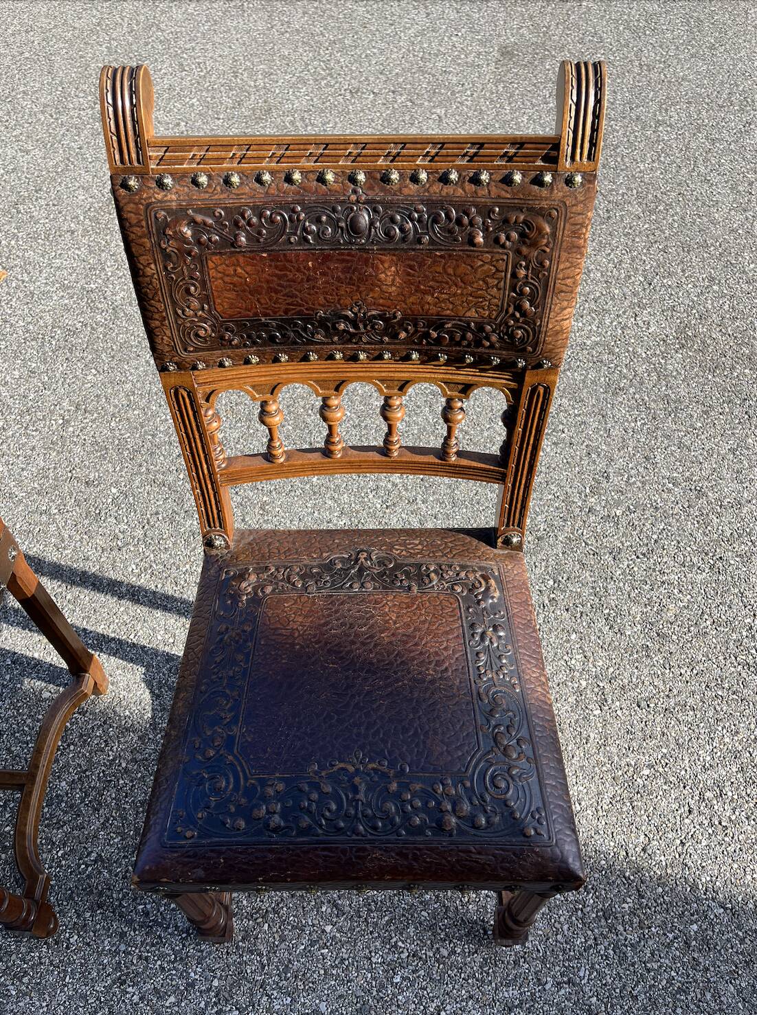 6 Henri II chairs