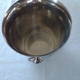 Champagne bucket in silver metal