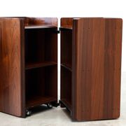Rares cabinets latéraux en bois de rose Afra Tobia Scarpa pour Maxalto
