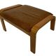Vintage ikea poang tan cuir cantilever repose-pieds ottoman design