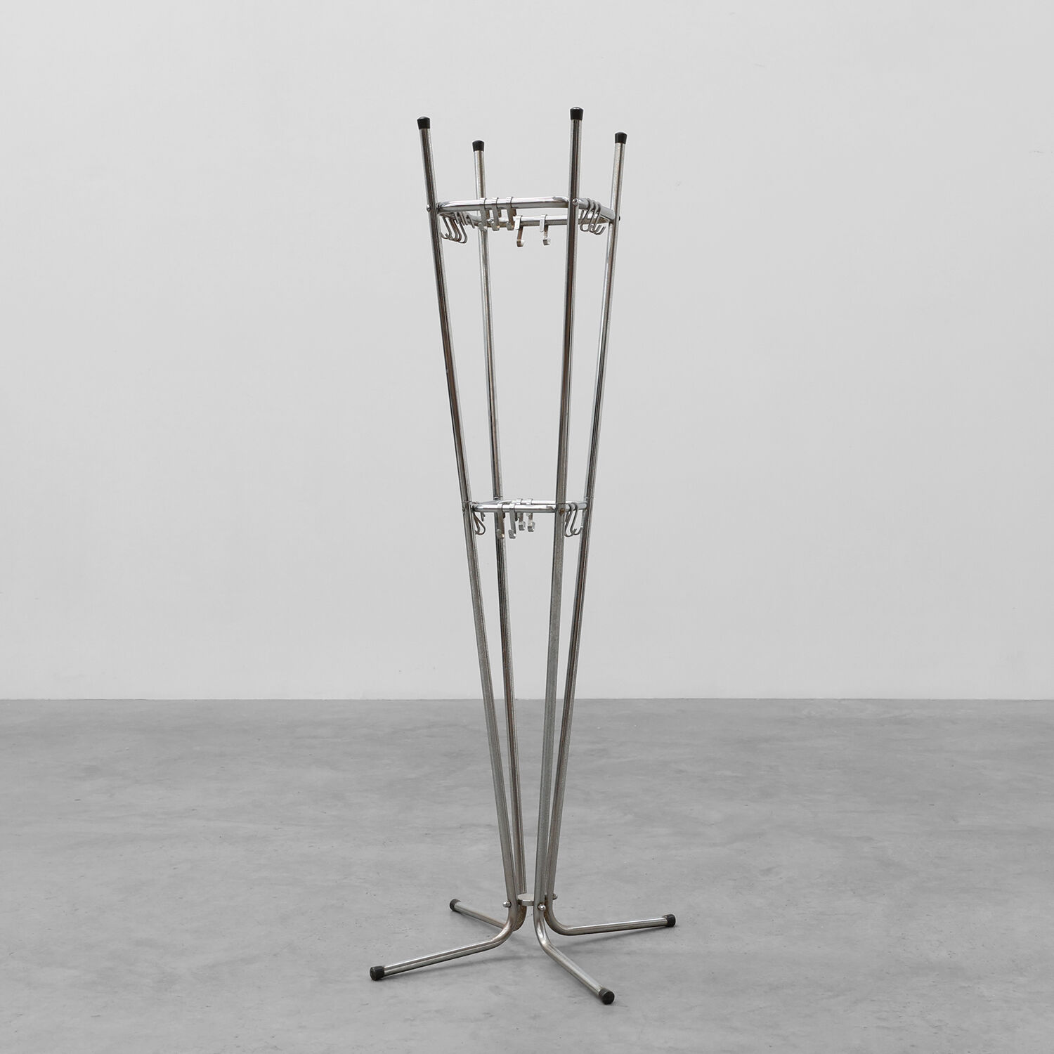 Mid-century chrome Coat rack by Tubax, Belgium 1950s