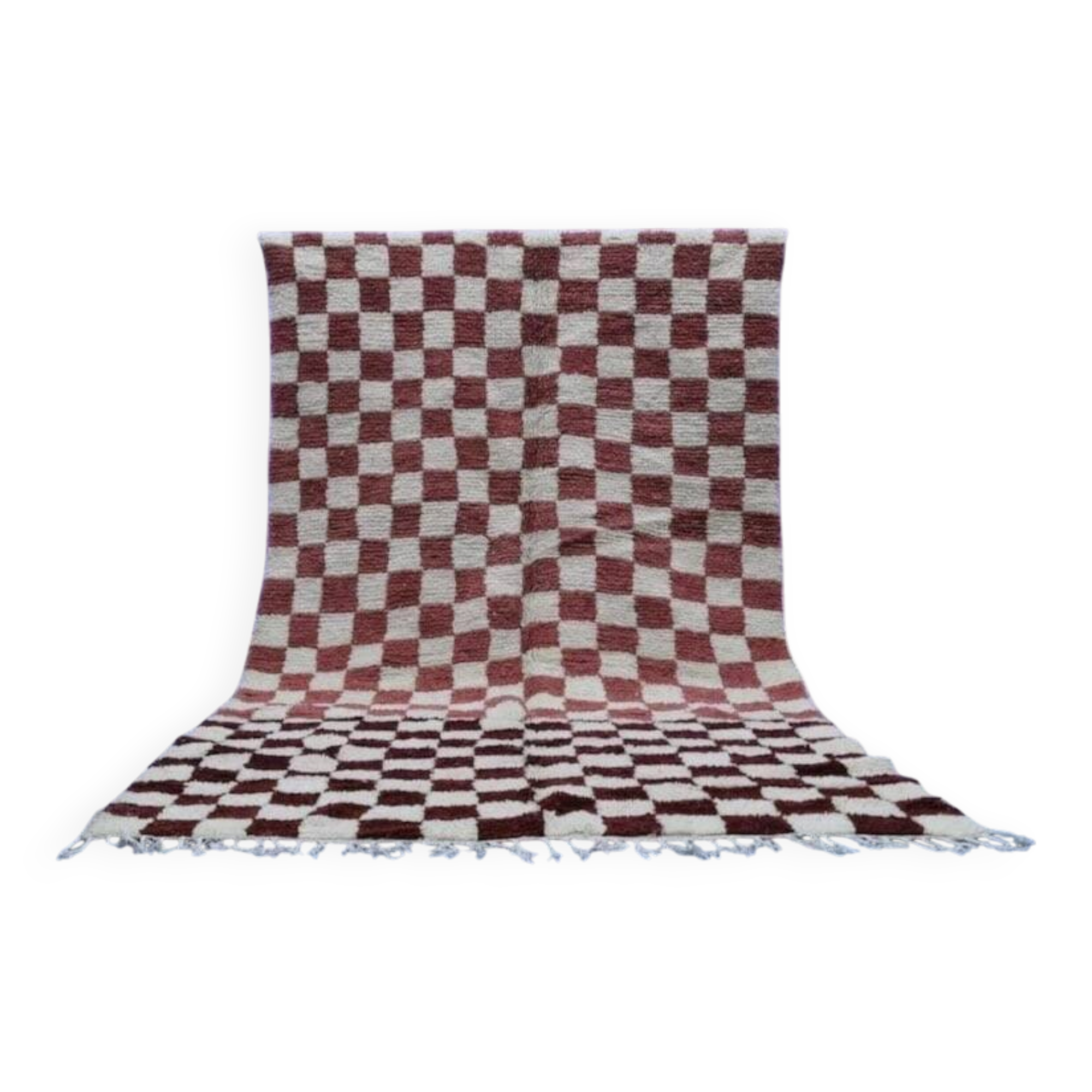 Handwoven natural wool rug, size 150/250 cm.