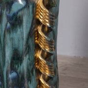Large 1950s vintage decorated ceramic vase, Italian design