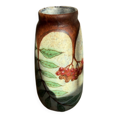 Vase Art Déco en céramique émaillée – Louis Dage, circa 1920-1930