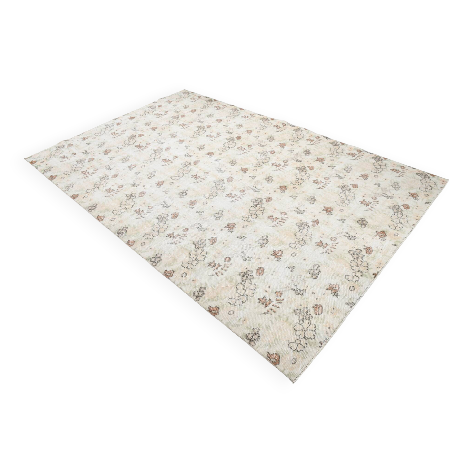 Tapis vintage en laine tapi beige 286x186