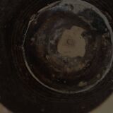 Large round terracotta pot with handle