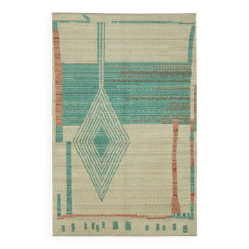 Tapis Oushak turc fait main 197 cm x 300 cm