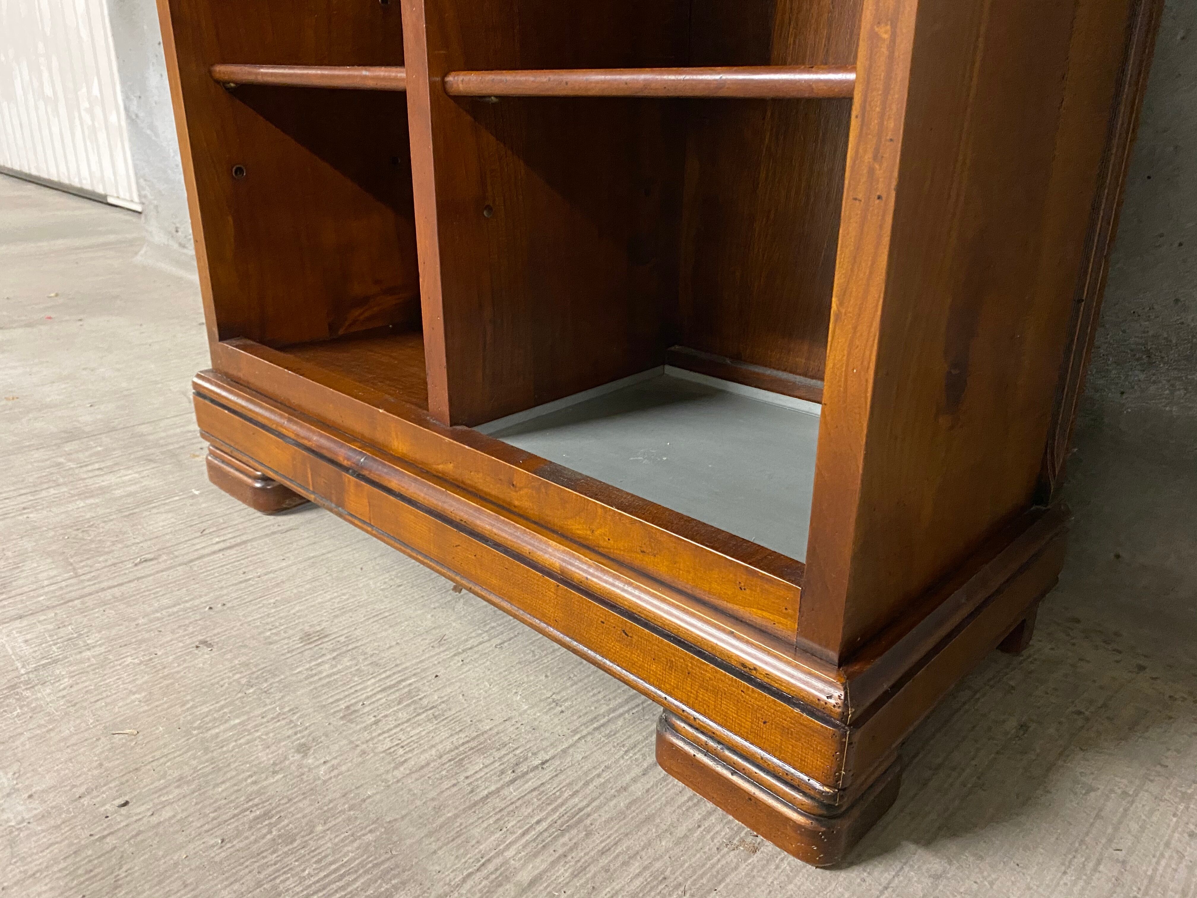 vintage 1970s walnut entrance locker room