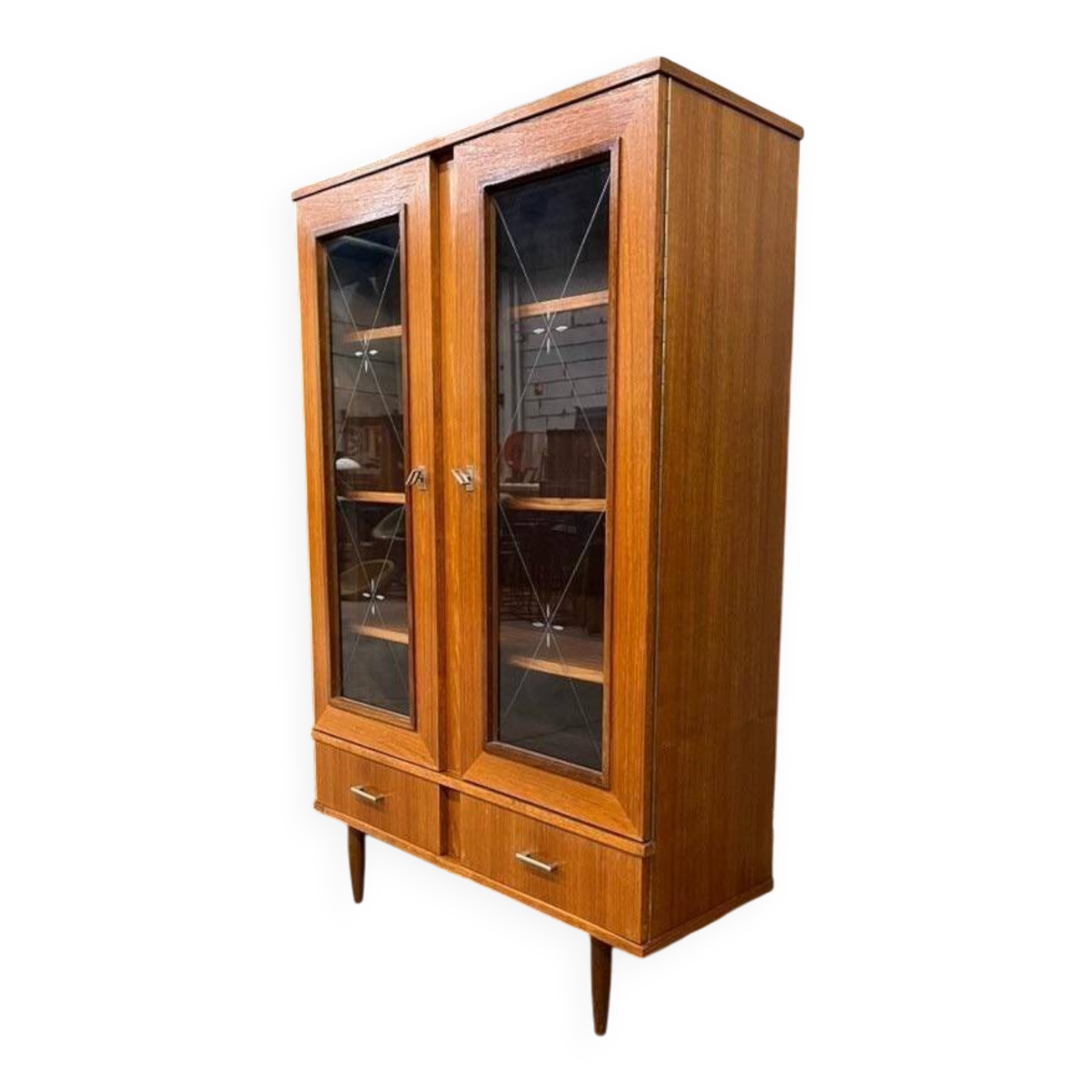 Library / vintage wooden display cabinet